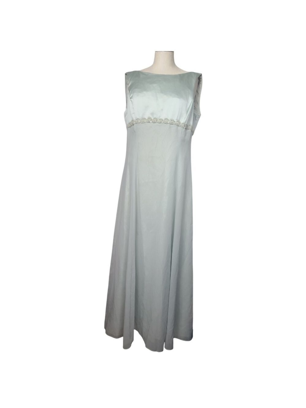 Scott McClintock Mint Green Beaded Sleevless Maxi Dress 14